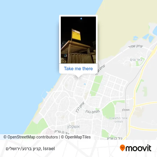Карта קניון ברנע/ירושלים