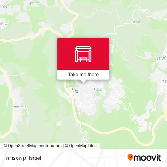 Карта גן המצודה