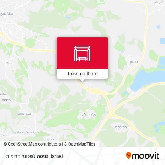 כניסה לשכונה דרומית map