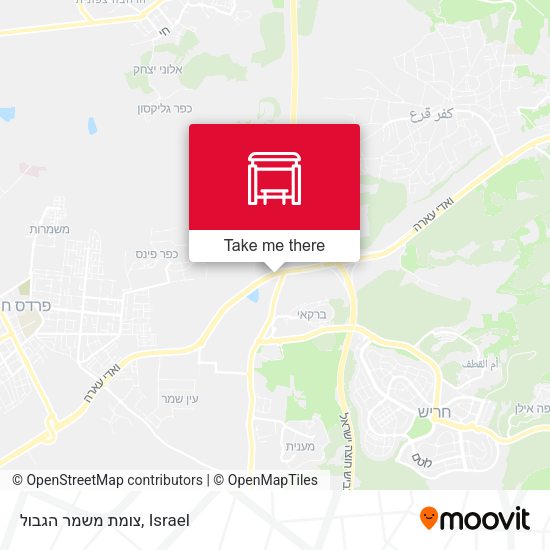 צומת משמר הגבול map