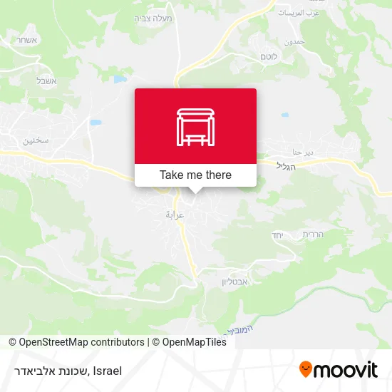 Карта שכונת אלביאדר