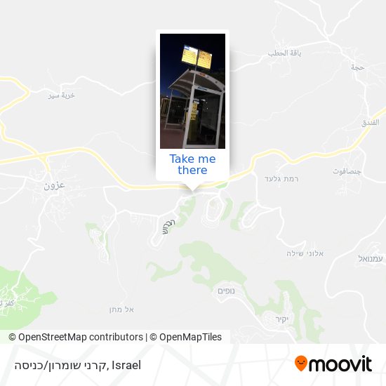 קרני שומרון/כניסה map