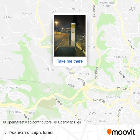 Карта הקונגרס הציוני/גולדה