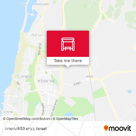 כביש 653/השדה map