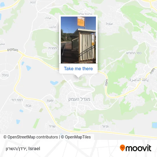 Карта ירדן/השרון