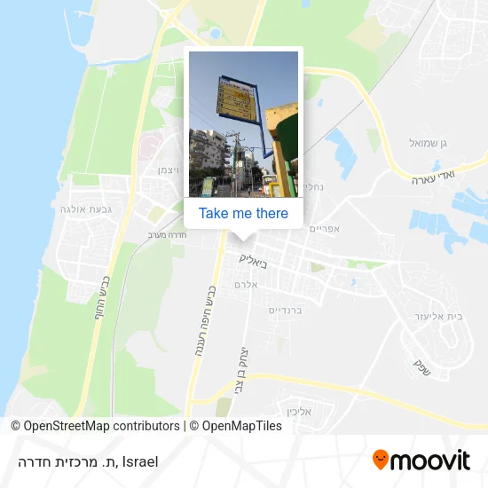 Карта ת. מרכזית חדרה