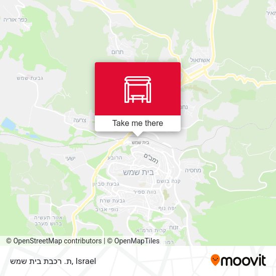 ת. רכבת בית שמש map