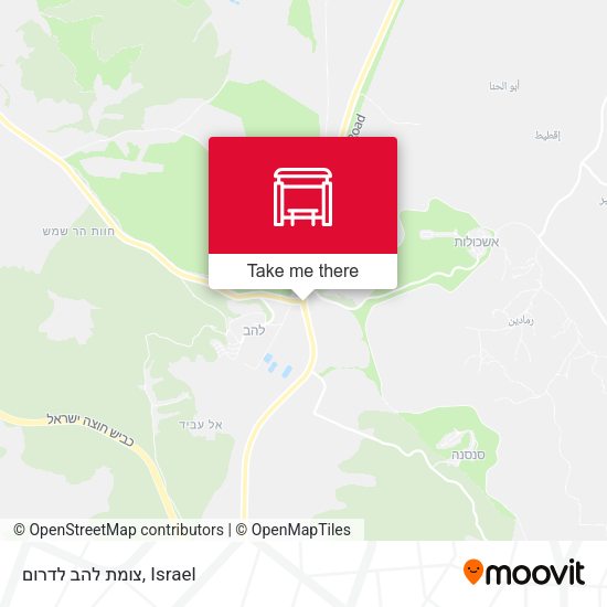 צומת להב לדרום map
