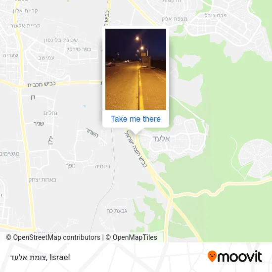 Карта צומת אלעד