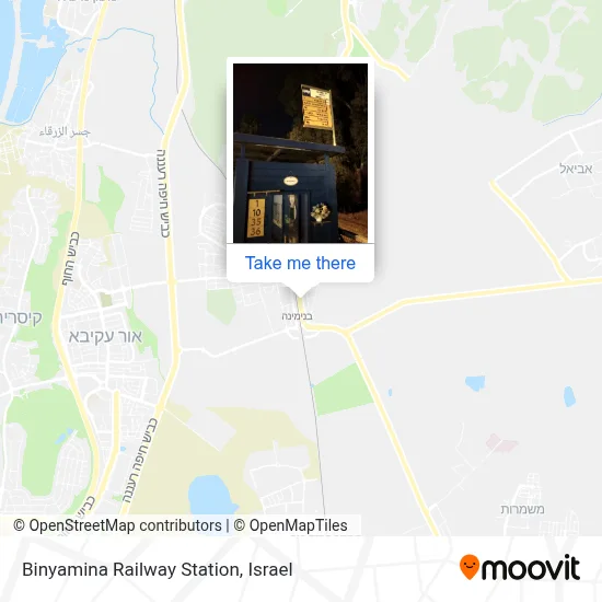 Binyamina Railway Station map