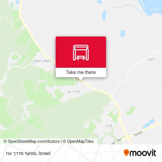 מסעף מדרך עוז map