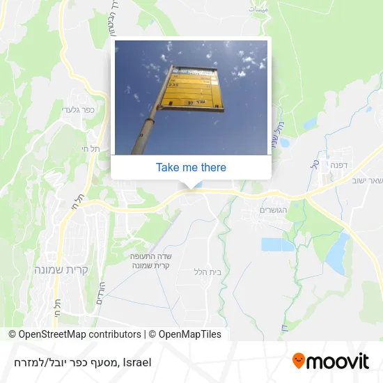 Карта מסעף כפר יובל/למזרח