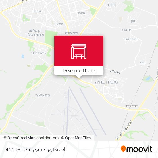 קרית עקרון/כביש 411 map