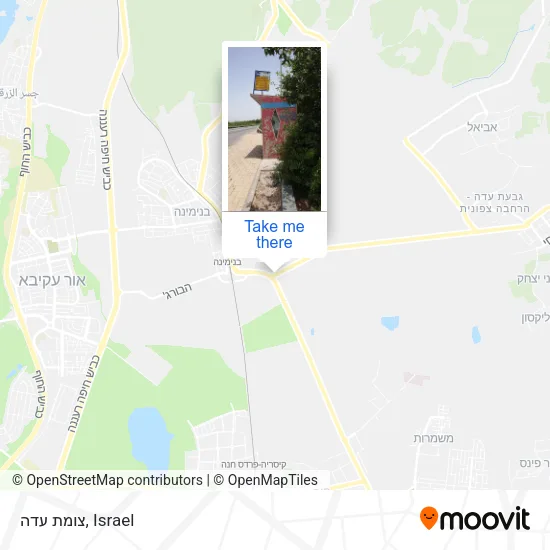Карта צומת עדה