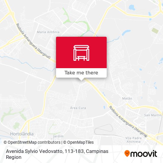 Avenida Sylvio Vedovatto, 113-183 map