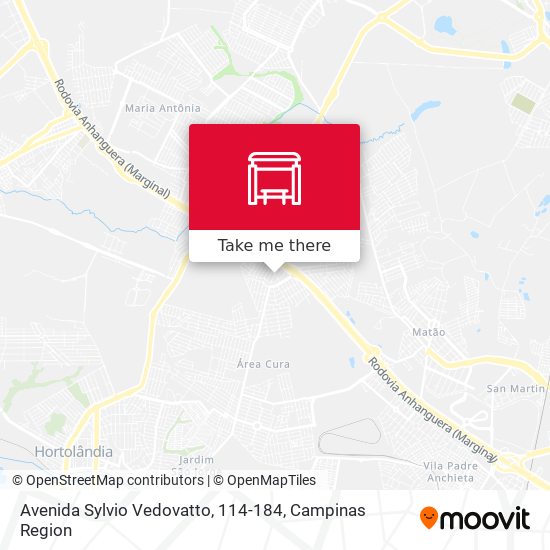 Avenida Sylvio Vedovatto, 114-184 map