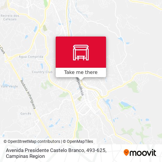 Mapa Avenida Presidente Castelo Branco, 493-625