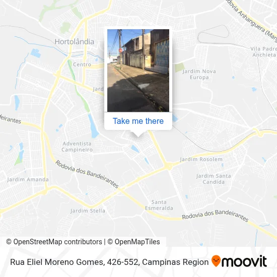 Rua Eliel Moreno Gomes, 426-552 map