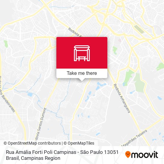 Rua Amália Forti Poli Campinas - São Paulo 13051 Brasil map