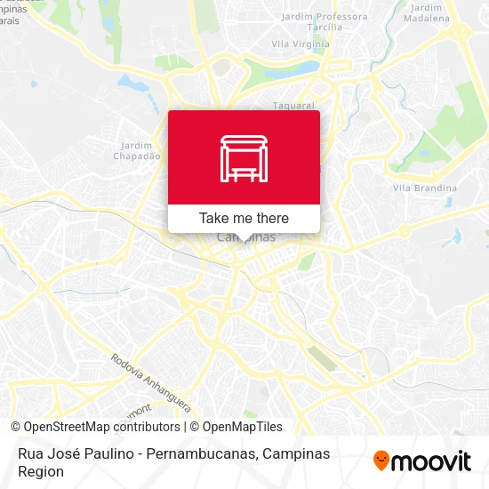 Rua José Paulino - Pernambucanas map