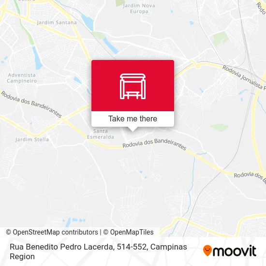 Rua Benedito Pedro Lacerda, 514-552 map