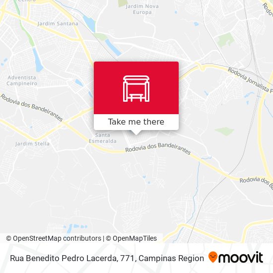Rua Benedito Pedro Lacerda, 771 map