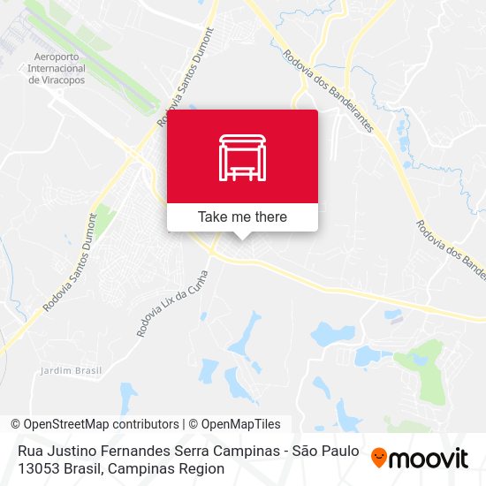 Rua Justino Fernandes Serra Campinas - São Paulo 13053 Brasil map