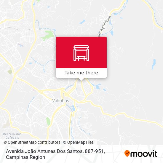 Mapa Avenida João Antunes Dos Santos, 887-951