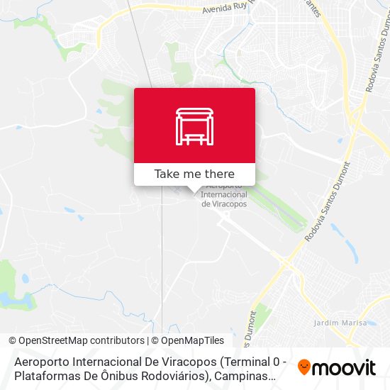 Aeroporto Internacional De Viracopos (Terminal 0 - Plataformas De Ônibus Rodoviários) map