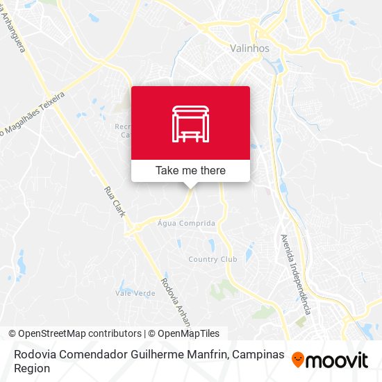 Rodovia Comendador Guilherme Manfrin map