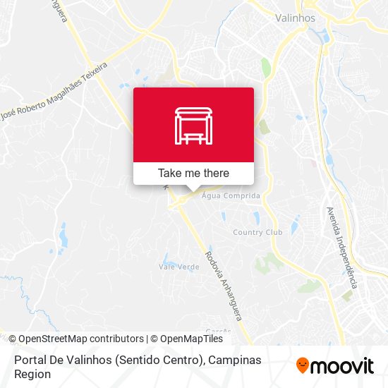 Portal De Valinhos (Sentido Centro) map