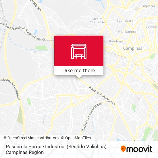 Passarela Parque Industrial (Sentido Valinhos) map