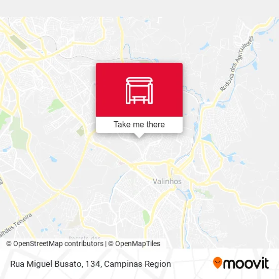 Mapa Rua Miguel Busato, 134