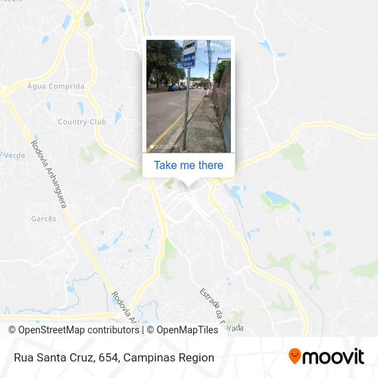 Rua Santa Cruz, 654 map