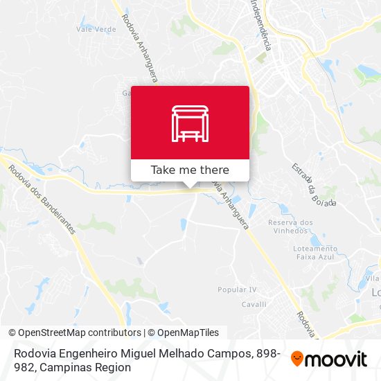 Rodovia Engenheiro Miguel Melhado Campos, 898-982 map