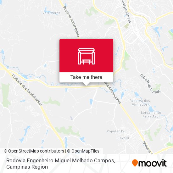 Rodovia Engenheiro Miguel Melhado Campos map