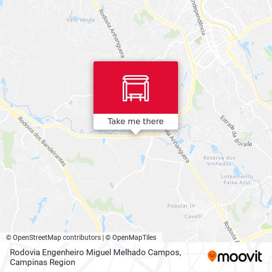 Rodovia Engenheiro Miguel Melhado Campos map