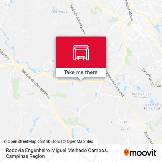 Rodovia Engenheiro Miguel Melhado Campos map