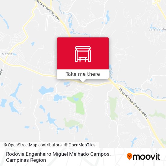 Mapa Rodovia Engenheiro Miguel Melhado Campos