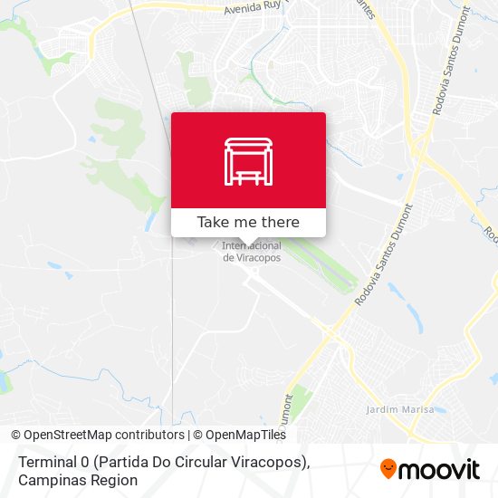 Terminal 0 (Partida Do Circular Viracopos) map