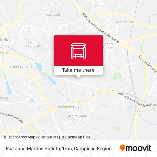 Rua João Martins Batista, 1-65 map