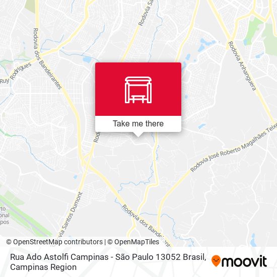Rua Ado Astolfi Campinas - São Paulo 13052 Brasil map
