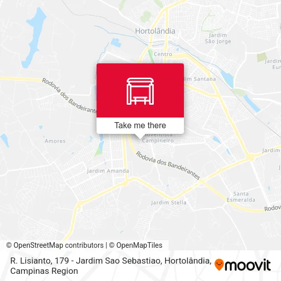 R. Lisianto, 179 - Jardim Sao Sebastiao, Hortolândia map