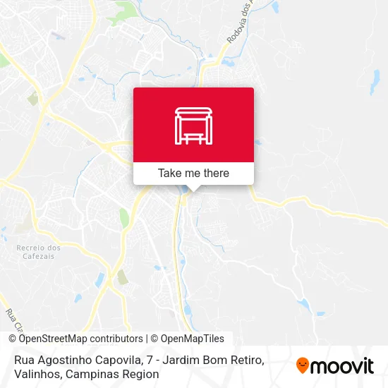Rua Agostinho Capovila, 7 - Jardim Bom Retiro, Valinhos map