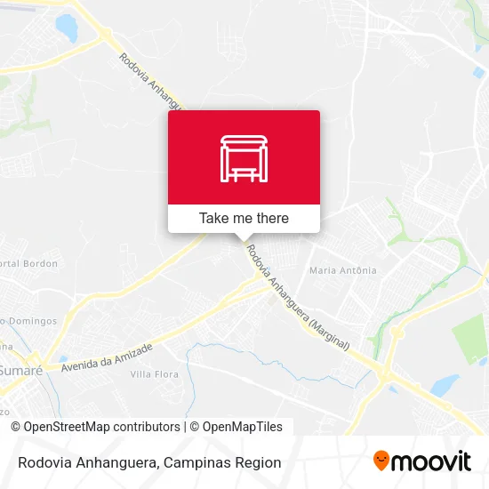 Rodovia Anhanguera map