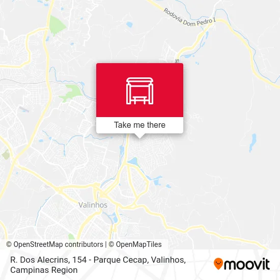 R. Dos Alecrins, 154 - Parque Cecap, Valinhos map