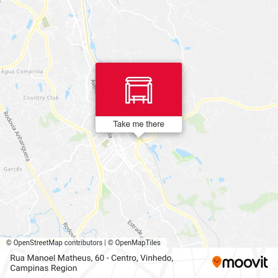 Rua Manoel Matheus, 60 - Centro, Vinhedo map