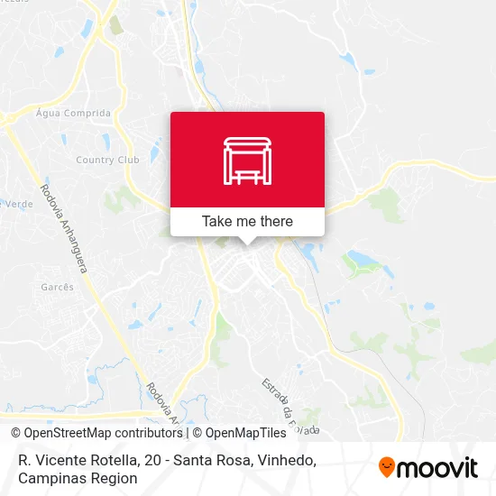R. Vicente Rotella, 20 - Santa Rosa, Vinhedo map