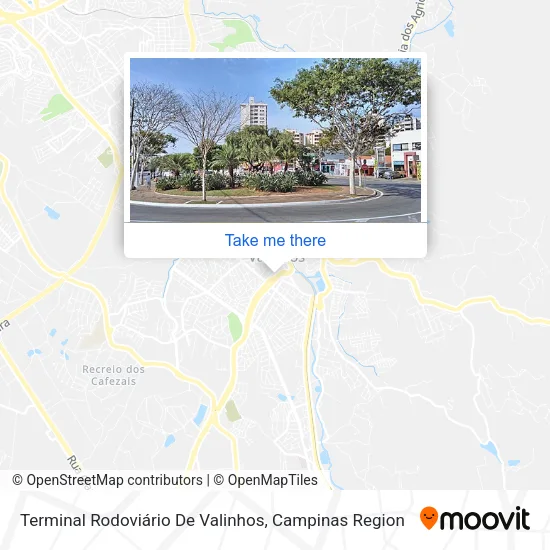 Terminal Rodoviário De Valinhos map