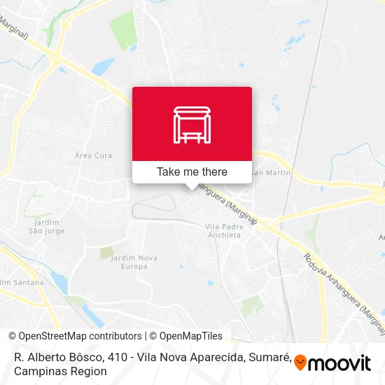 R. Alberto Bôsco, 410 - Vila Nova Aparecida, Sumaré map